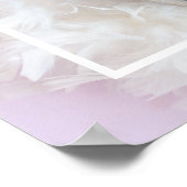 Poster Photo bébé mignonne moderne | Rose et blanc | Devi (Coin)