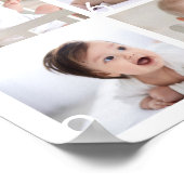 Poster Photo bébé moderne Première année Jalon Signe (Coin)