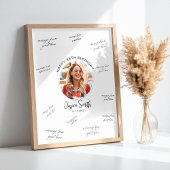 Poster Photo Birthday Guest Signature