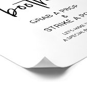 Poster Photo Booth, Mariage, Script minimaliste moderne (Coin)