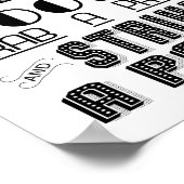 Poster PHOTO BOOTH panneau mariage ou fête (Coin)