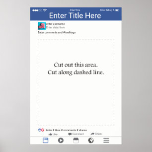 Poster Photo Booth Prop Frame Social Media Design