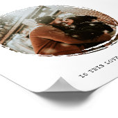 Poster Photo circulaire (Coin)