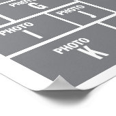 Poster Photo Collage 12 mise en page photo (Coin)