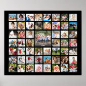 Poster Photo Collage 53 Photos Couleur personnalisée pers (Devant)