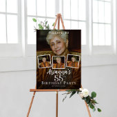 Poster Photo collage anniversaire bienvenue