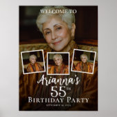 Poster Photo collage anniversaire bienvenue (Devant)