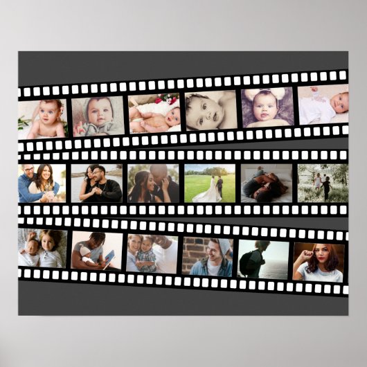 Poster Photo Collage bande film personnalisé do-it-yourse (Devant)