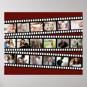 Poster Photo Collage bande film personnalisé do-it-yourse
