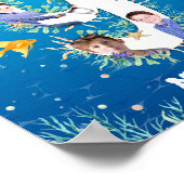 Poster Photo Collage Big 9th Birthday Under the Sea (Coin)