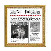 Poster Photo Collage Christmas Newspaper Whimsical