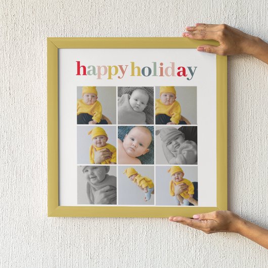 Poster Photo Collage | Colorful Happy Holiday