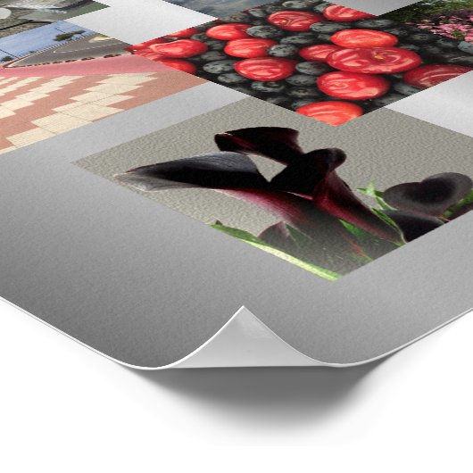 Poster Photo Collage Conception de l'image (Coin)