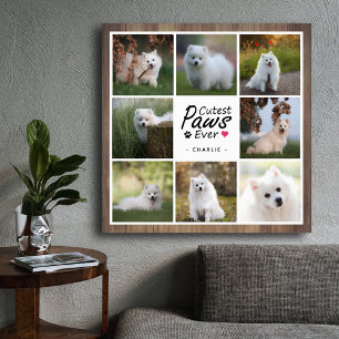 Poster Photo Collage de photos de chiens d'animaux de com