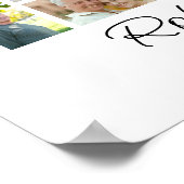 Poster Photo Collage Funérailles Célébration de la vie Bi (Coin)