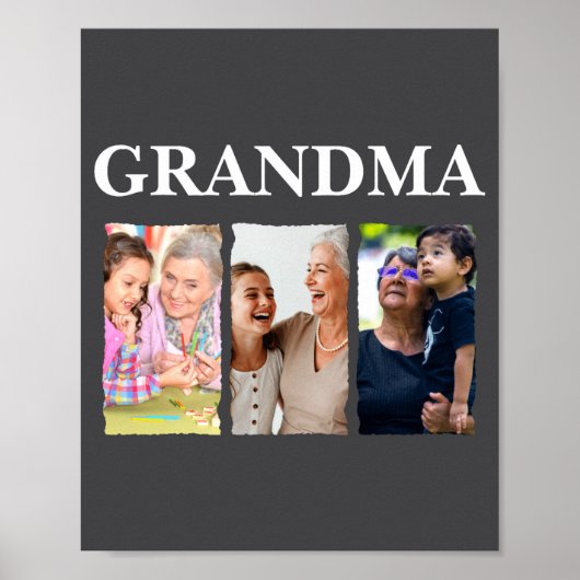 Poster Photo Collage Grandma D Family _1  (Devant)