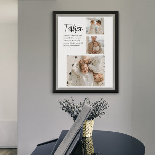 Poster Photo Collage Moderne Avec Père Meilleur Devis Cad