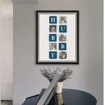 Poster Photo Collage Moderne Bleu Meilleur Hubby Ever Cad<br><div class="desc">Le "Modern Collage Photo Blue Best Hubby Ever Gift" est un cadeau photo personnalisé qui présente une collection de photos présentant les meilleurs moments partagés entre vous et votre mari bien-aimé. Cette version particulière présente un thème bleu, ce qui en fait un ajout élégant et contemporain à tout décor.Ce cadeau...</div>