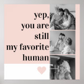 Poster Photo Collage Moderne & Romantique Jolie Citation  (Devant)