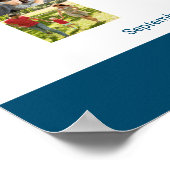 Poster Photo Collage Numéro 18 Personnalisé 18e anniversa (Coin)