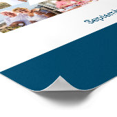 Poster Photo Collage Numéro 21 Personnalisé 21e anniversa (Coin)