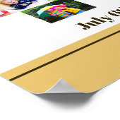 Poster Photo Collage Numéro 40 Custom 40th Birthday (Coin)