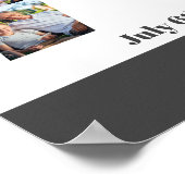 Poster Photo Collage Numéro 70 Personnalisé 70e anniversa (Coin)