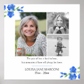 Poster Photo Collage Oubliez-Moi Pas Le Mémorial Funérair (Devant)