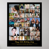 Poster Photo Collage Personalized Picture Mosaic Gift (Devant)