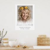 Poster Photo commémorative pour toujours dans nos coeurs (Cuisine)