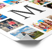 Poster Photo Custom Family Collage Personnalité de White (Coin)