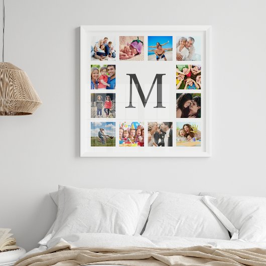 Poster Photo Custom Family Collage Personnalité de White