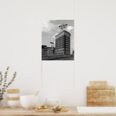 Poster Photo d'architecture noir et blanc de Western Auto (Cuisine)