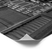 Poster Photo d'architecture noir et blanc de Western Auto (Coin)