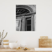 Poster Photo d'architecture - Porte de la maison abandonn (Cuisine)