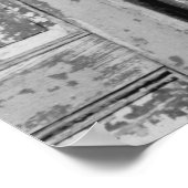 Poster Photo d'architecture - Porte de la maison abandonn (Coin)