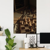 Poster Photo d'art de l'école d'échecs (Bureau à domicile)