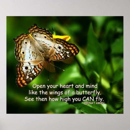 Poster Photo d'art papillon (Devant)