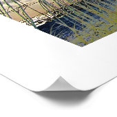 Poster Photo d'avoine marine solaire sur la plage de flor (Coin)