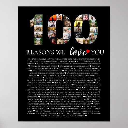 Poster photo de 100e anniversaire raisons pour lesquelles (Devant)