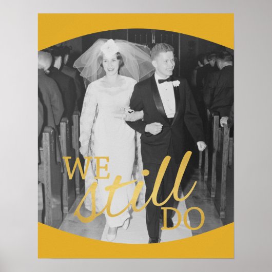 Poster Photo de 50e anniversaire de mariage - Nous sommes (Devant)