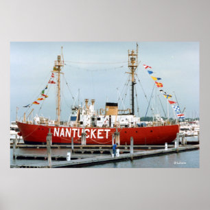 Poster Photo de bateau-phare de Nantucket