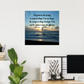 POSTER PHOTO DE BEAUTIFUL SERENITY PRAYER OCEAN (Bureau à domicile)