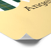 Poster Photo de bébé Ours de bétail vert foncé (Coin)