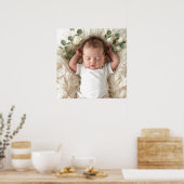 Poster Photo de bébé personnalisée (Cuisine)