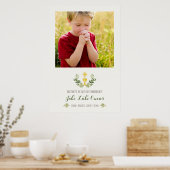 Poster Photo de bienvenue de la première communion Banniè (Cuisine)