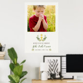 Poster Photo de bienvenue de la première communion Banniè (Bureau à domicile)
