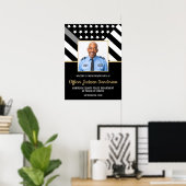 Poster Photo de bienvenue de l'agent correctionnel de la (Bureau à domicile)