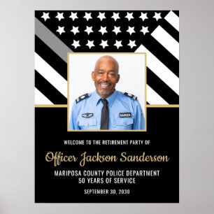 Poster Photo de bienvenue de l'agent correctionnel de la