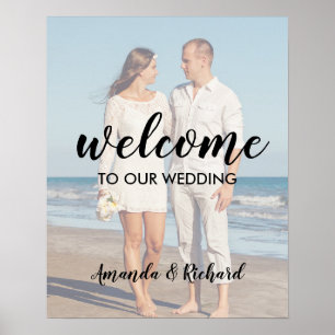 Poster Photo de bienvenue de mariage